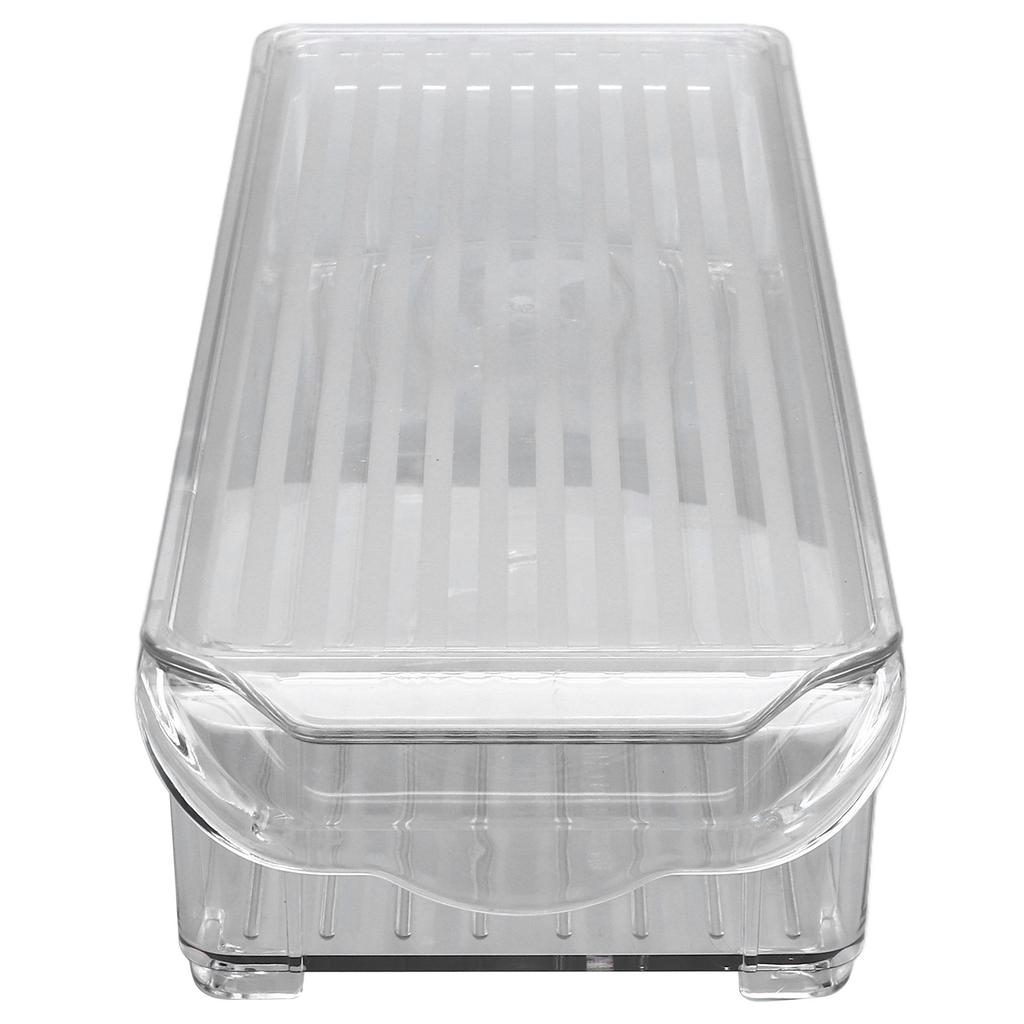 Clear Organizing Bin Large Capacity Transparent Food Grade Plastic Multifunction Portable Durable