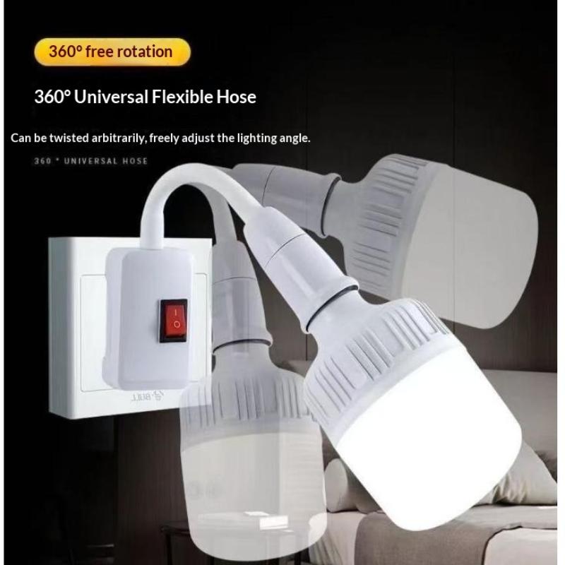 Versatile E27 Lamp Socket with Toggle Switch Ideal for Home Lighting