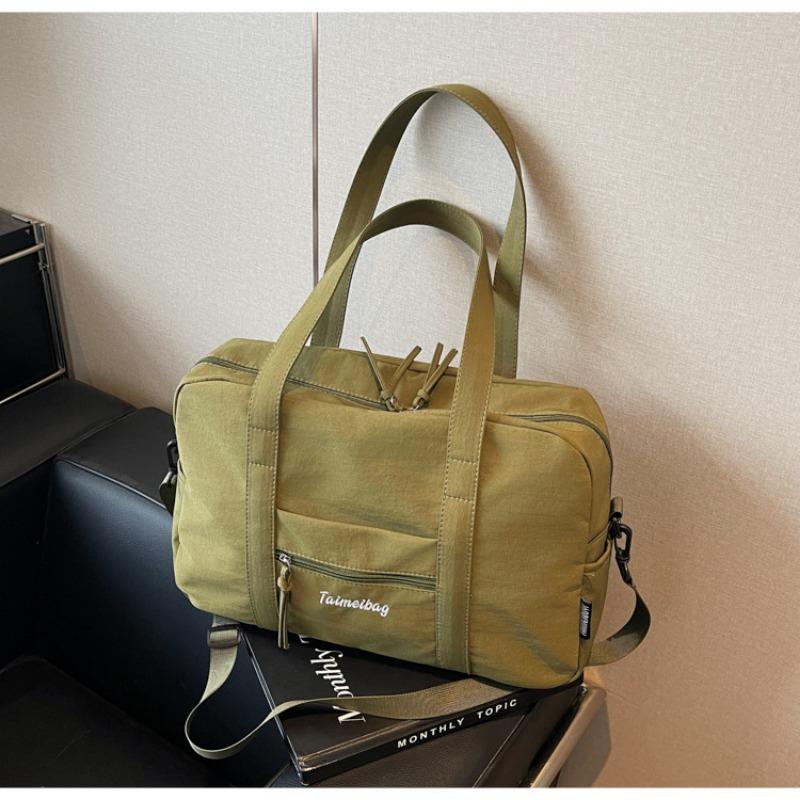 

Холщовая сумка женская большой вместимости новая осенне-зимняя простая универсальная сумка-мессенджер студенческая сумка-тоут для поездок на работу зелёный