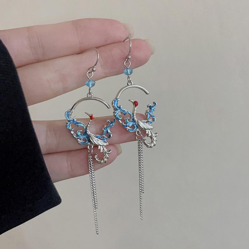 

Vintage Simple Birdcage Pearl Tassel Earrings For Women Bird Bowknot Cloud Rabbit Asymmetrical Dangle Earring Girl Party Jewelry