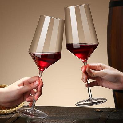 LANGNA Lead-Free Crystal Burgundy Red Wine Glasses