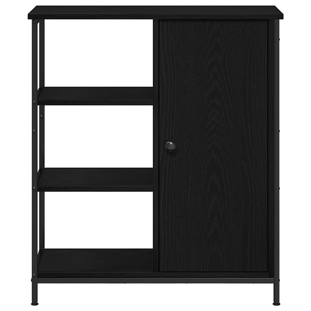 Sideboard in Black Oak Look 70 x 30 x 80 cm