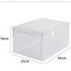 New Transparent Basketball Shoe Box Acrylic Dust-proof Storage Box Anti-oxidation with Suction Shoe Cabinet Household Dormitory