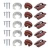 5pcs Drawer Slides with Metal Backing & Screws Drawer Track Guides and Glides Drawer Repair Parts for Dresser Enduring