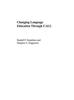 The Changing Language Education Through CALL Book