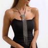 Minimalist Beaded Fake Collar Woven Beads Necktie Decoration Shirt Tie  JK Uniform Decoration