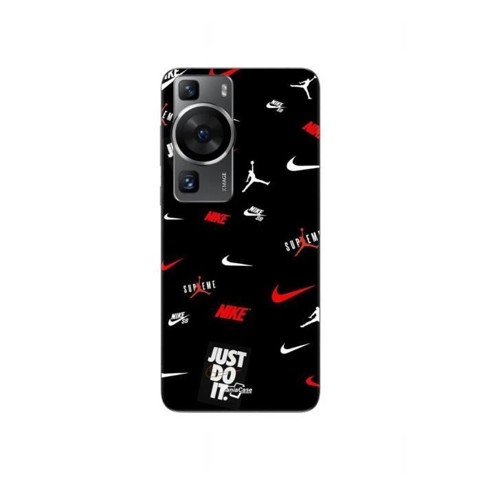 Coque de téléphone - MANIACASE - Huawei P60 - NIKE JORDAN - Souple - Noir/Rouge/Blanc blanc