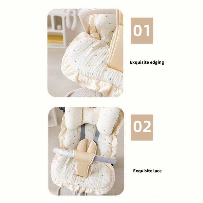 Infant Strollers Seat Liner Pad Provide Better Support for Various Models Travel Friendly Design Pram Cart Cushion
