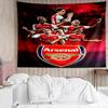 Arsenal Football Club Print Tapestry, Backdrop, Easy Setup, Ideal for Bedroom, Office & Living Room, with Aesthetic Wall Hanging Decor.