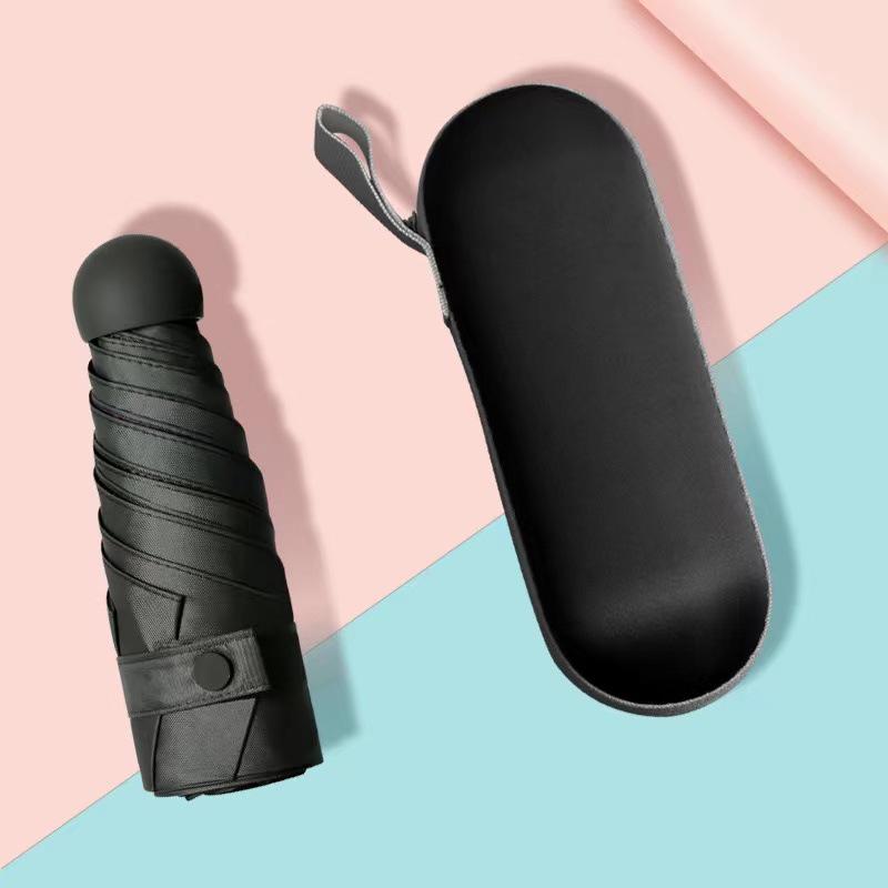 50% Off Dual-Use Mini Pocket Umbrella: Lightweight Sunshade & Rain Protection with Black Glue; Ideal for Sun Protection & Customization