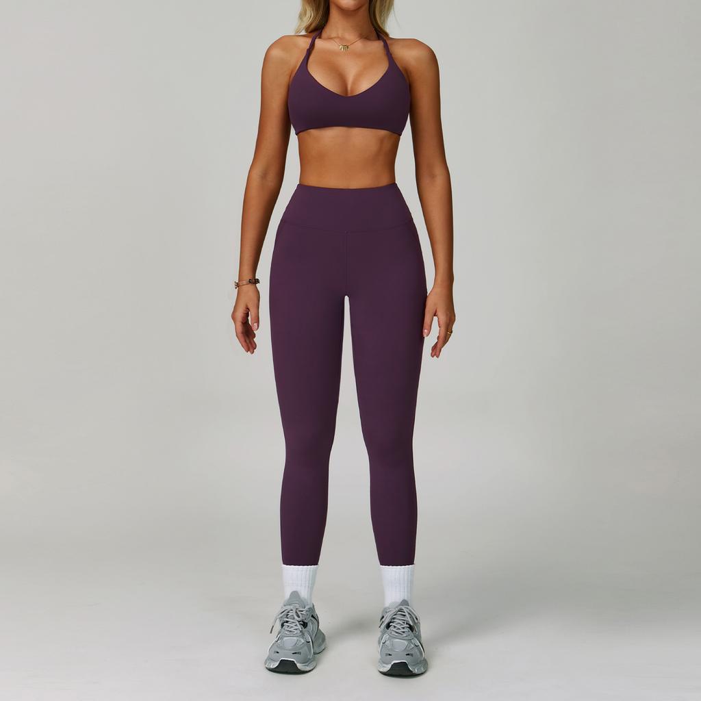 2 Piece Set Women's Tracksuit Fitness Clothes Yoga Sets Sportswear Workout Bra High Waist Leggings Set Gym Clothing Sports Suits