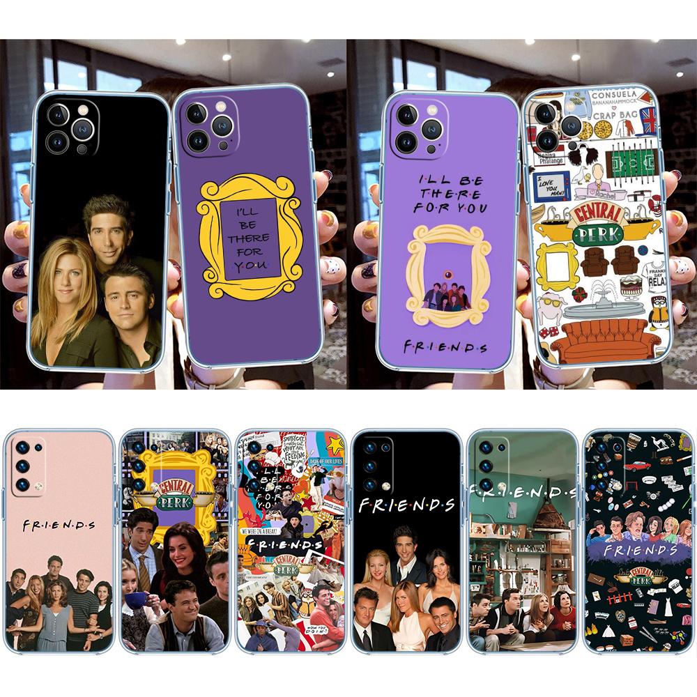 RP29 F-friends Transparent Phone Case for Motorola Moto G7 G8 G9 G84 G85 G73 G24 G15 Z2 Play Power Plus