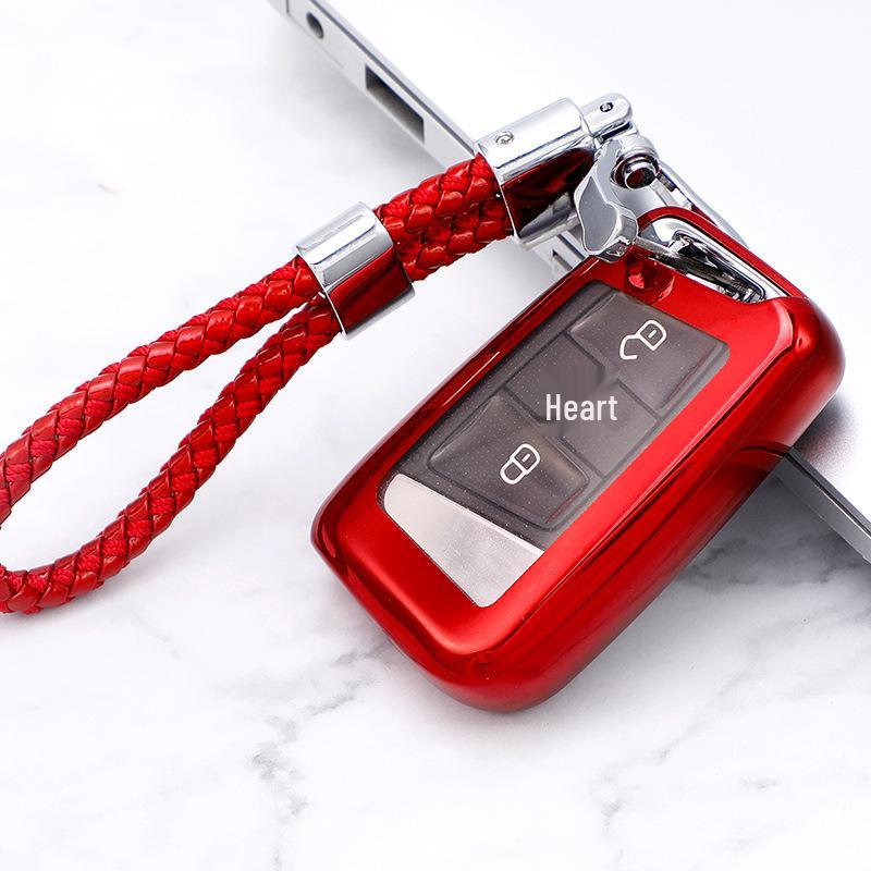 Volkswagen Magotan/Bora B8 Soft Rubber Car Key Protective Cover with Buckle