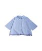 Antiqua Layered Shirt with Color One Size 32 Women's Scheme, 3/4 Sleeves, Blue, PK-01301,