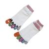 Women Cotton Toe Socks Cartoon Cat Fish Design Five Finger Socks Casual No Show Athletic Running Crew Socks