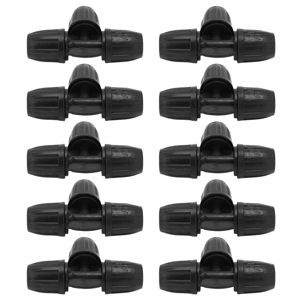 10Pcs 8 11 Barbed Tee with Lock Pipe Connector Hose Fittings for Garden Drip Irrigation