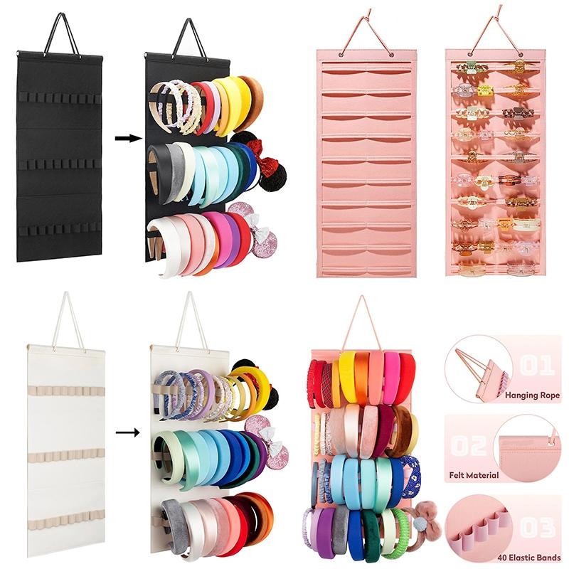 

Подвесной настенный держатель для повязки на голову с большой емкостью, держатель для очков, держатель для хранения ювелирных изделий, аксессуар для экономии места в комнате для девочек