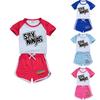 Spy Ninjas Letter Print Kids Tracksuit With Cotton And Polyester For Summer Play And Sports