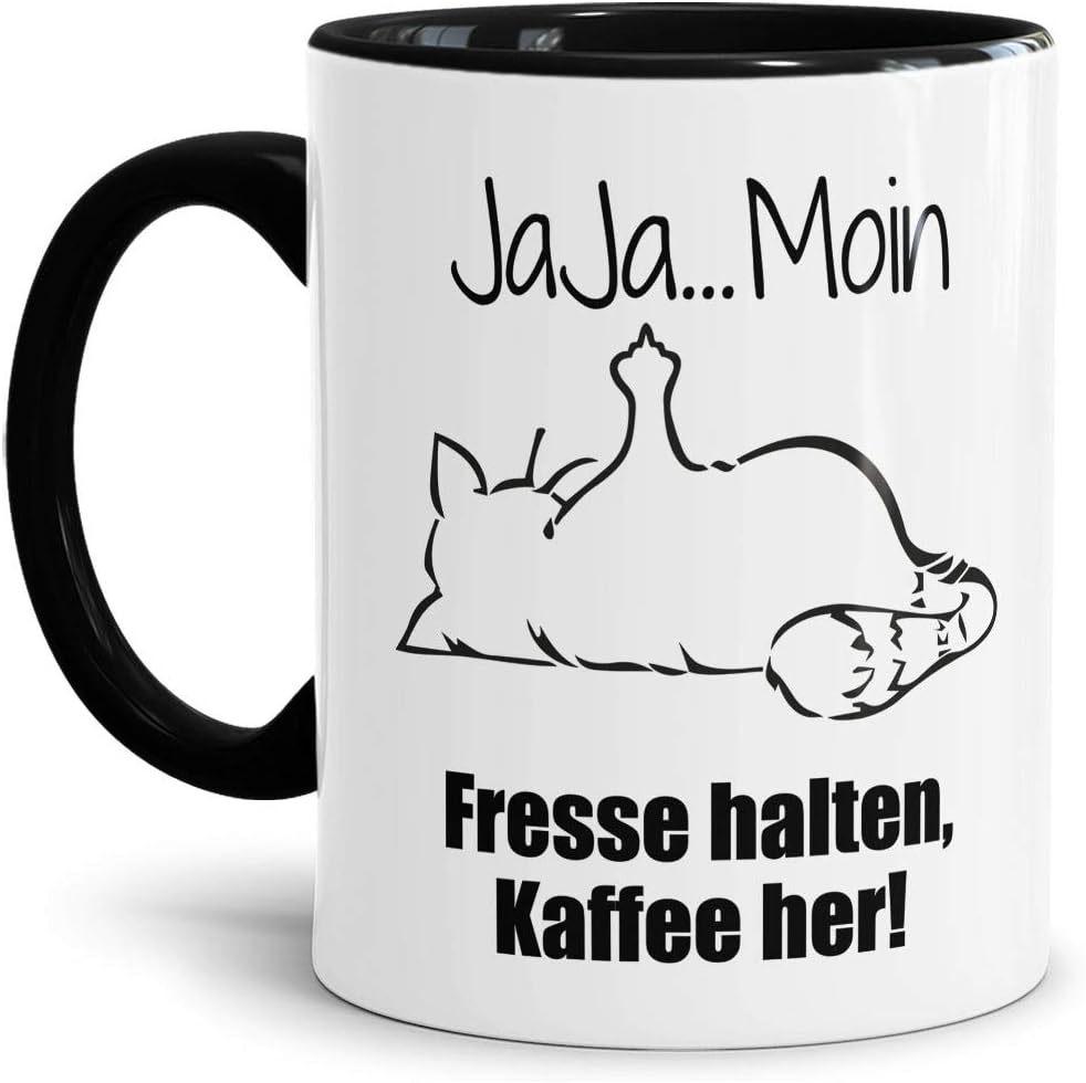 

Немецкая керамическая кофейная кружка Вода Чашка Средний палец Кот Нёкат Новый Рождество 301-400ml