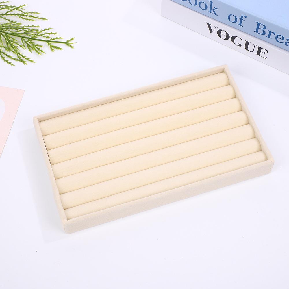 Velvet Jewelry Box – Ring and Earring Tray with Bracelet Compartment