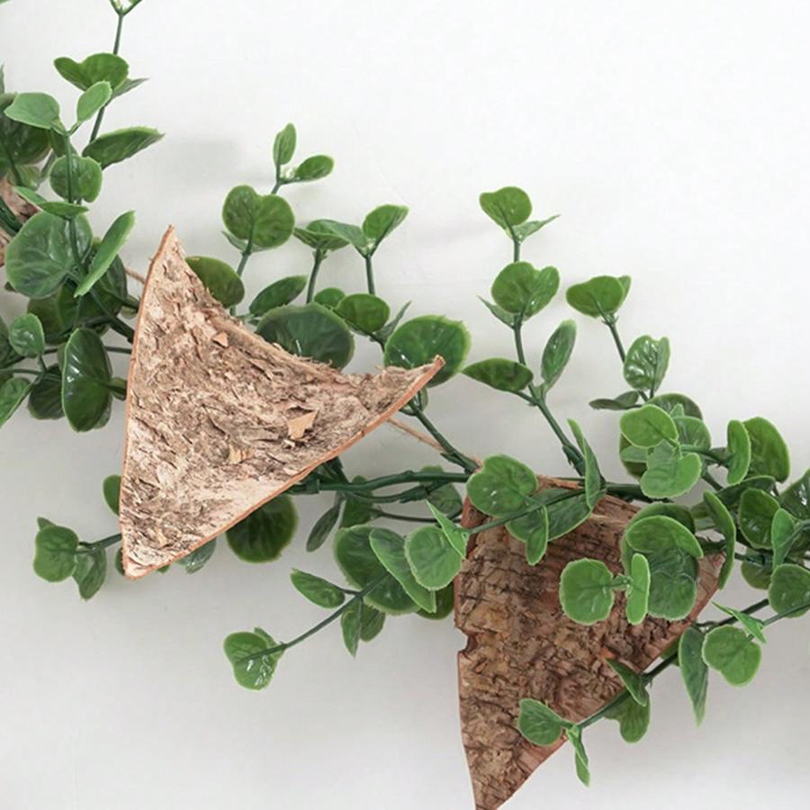 Artificial Ivy Hanging Eucalyptus Vine Plastic Plants Grass Leaves for Home Indoor Outdoor Garden Door Wall Wedding Party