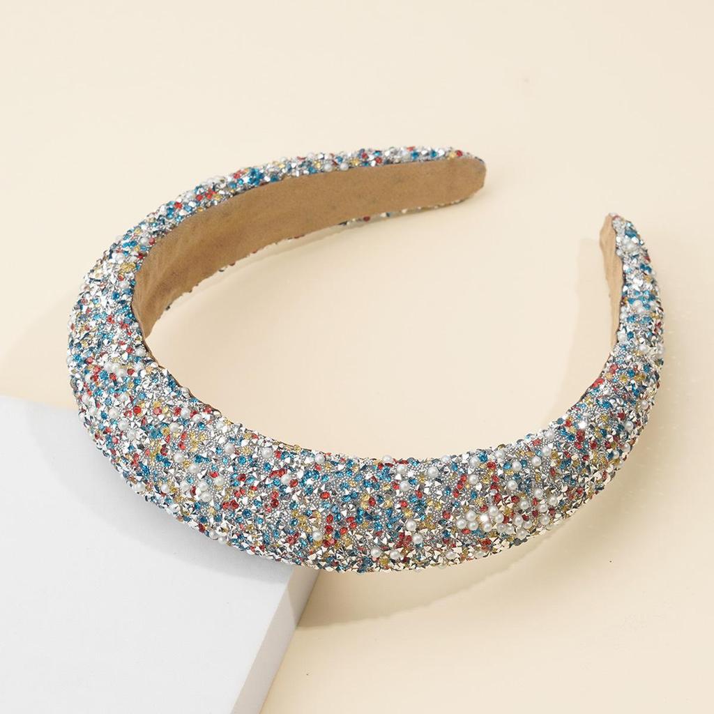 Shiny Pearl & Diamond Headband for Ladies - European & American Style