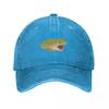 Frosch mit offenem Mund Baseballkappe Schirm Cosplay individuelle Kappen Vintage Hüte Damen Unisex
