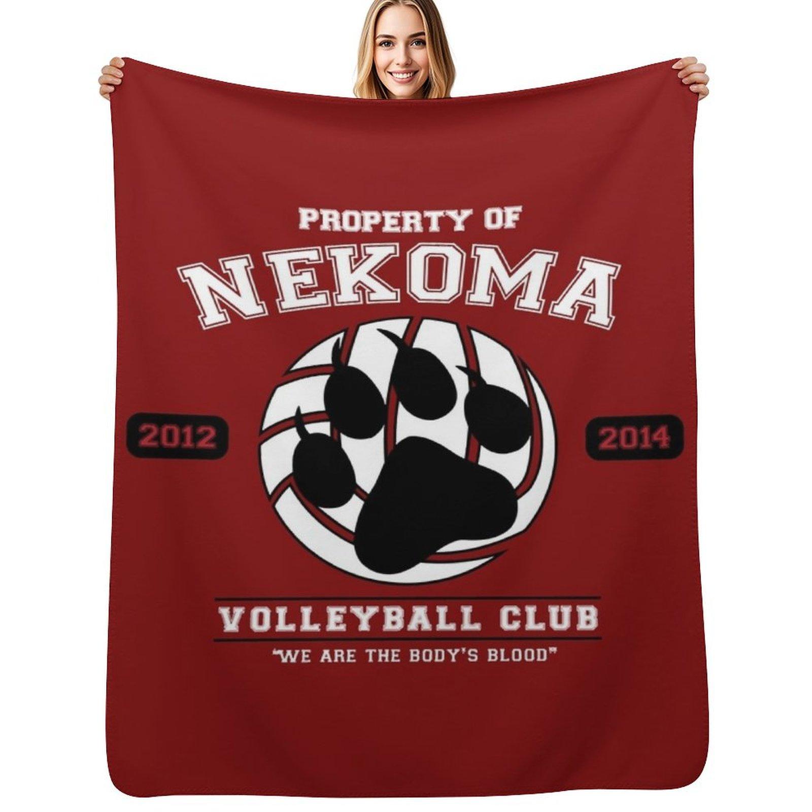Team Nekoma Throw Blanket Warm Cozy Throw Blanket for Living Room Couch 102x76cm(40x30in)