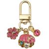 Creative Alloy Seashell and Pearl Keychain Pendant