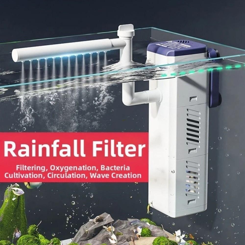 Rain Shower Outlet Fish Tank Filter Pump 4-in-1 Filter Aquarium Air Pump  Freshwater Aquarium