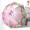 Ballet Girl Themed Folding Umbrella Fashion Auto-Open 8 Iron Ribs Plastic Handle Foldable Sunshade Perfect Christmas Gifts
