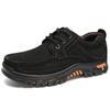 Fashion Outdoors Hiking Sneakers Genuine Leather Mens Casual Shoes Non-Slip Sports Walking Shoes Leisure Walk Treking Footwear Trainers