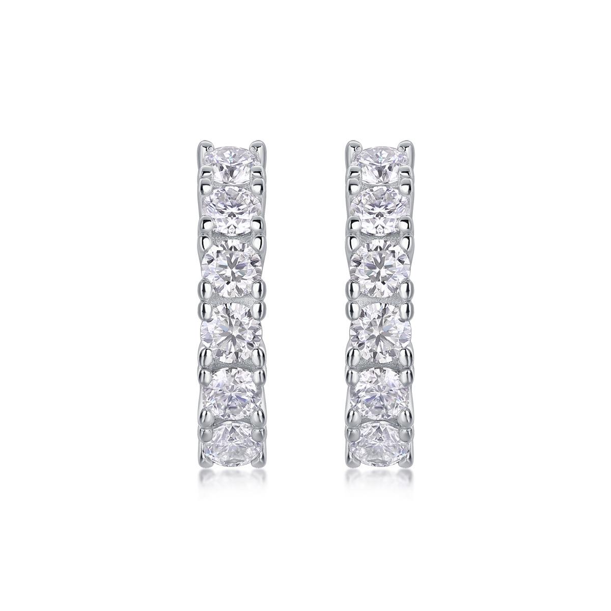 Серьги из серебра 925 пробы, серьги из муассанита, украшения для ушей