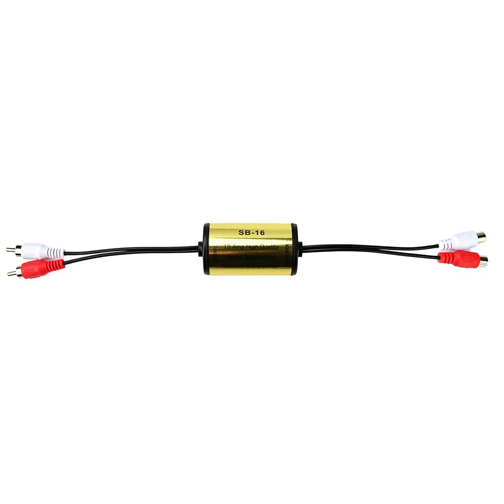 RCA Audio Noise Filter Suppressor Effectively Reduces Audio Noise Eliminates Speaker Interference for Car and Home Audio Systems
