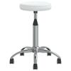 Vidaxl Swivel Office Chair, White, Faux Leather