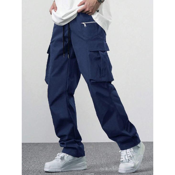 2026 New Loose Multi-Pocket Trousers Men's Casual Versatile Cargo Pants