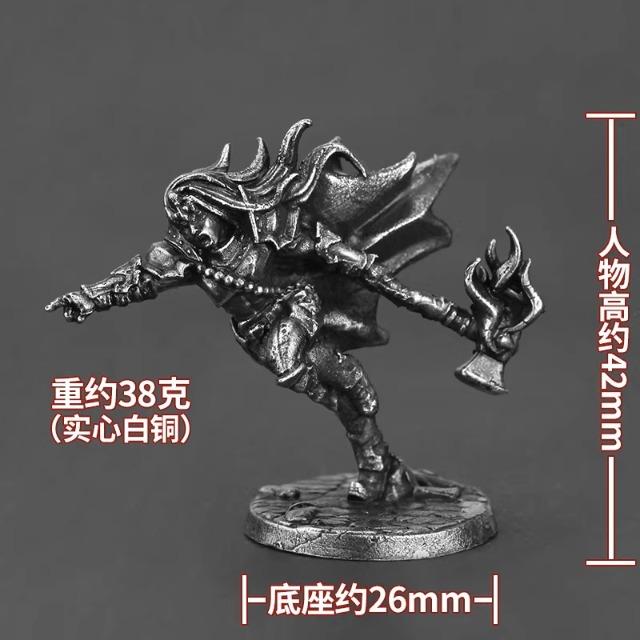 Metal Soldier Action Figure Miniature Model Tabletop Game Desk Decor Toy for Men Home Ornament War Hobbyist Gift Collectible