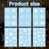 Snowflake Christmas Window Decals Set With Pvc Material For Festive Display