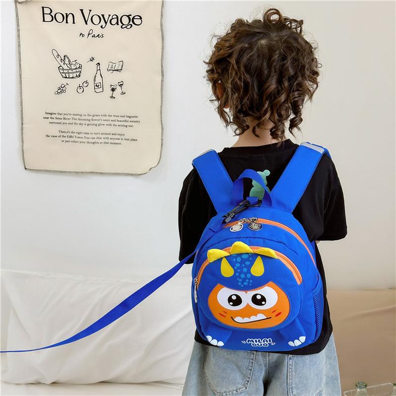 Adorable Cartoon Dinosaur Children's Backpack For Boys Lightweight 3-6 Year Olds