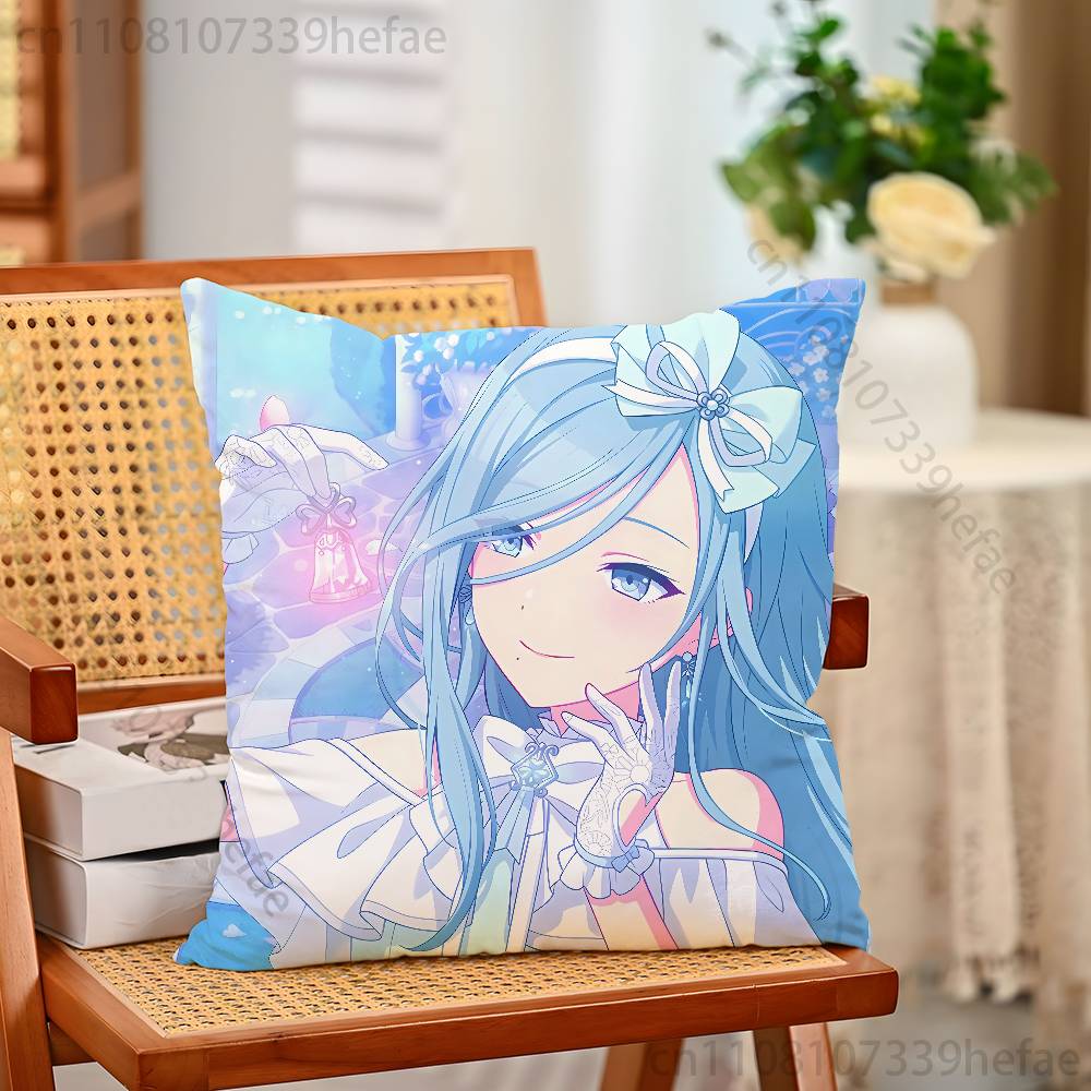 

HHinomori SShizuku Throw Pillow Case For Decoration 30cm 50cm 55cm Square Home Pillowcase Case 30x30cm