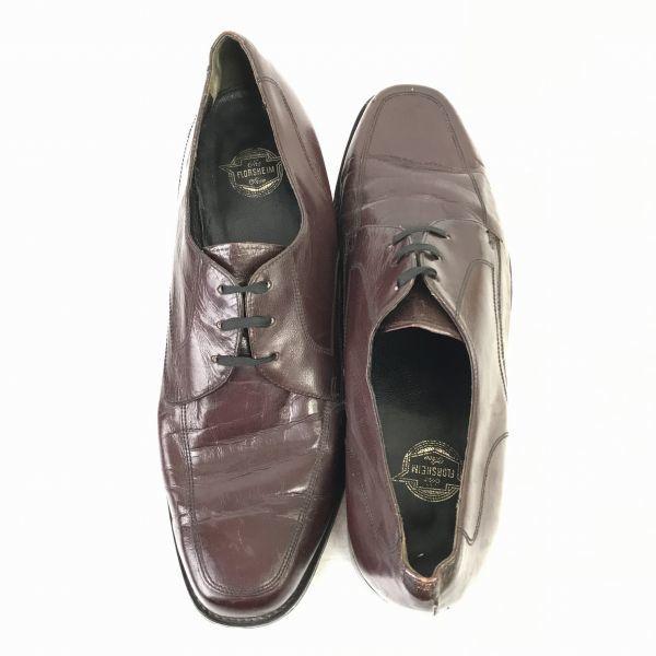 Vintage Florsheim USA Leather McKay U-Tip Red Brown 26.5(USED)