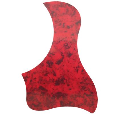 2Pcs Acoustic Guitar Pickguard Folk AntiScratch Guard Plate Replacement for 3841in Celluloid(Red Tortoise Color Bird