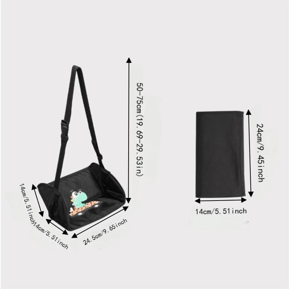 Foldable Travel Foot Rest Waterproof Car Seat Gap Leg Sling Hanging Foot Pad Road Trips