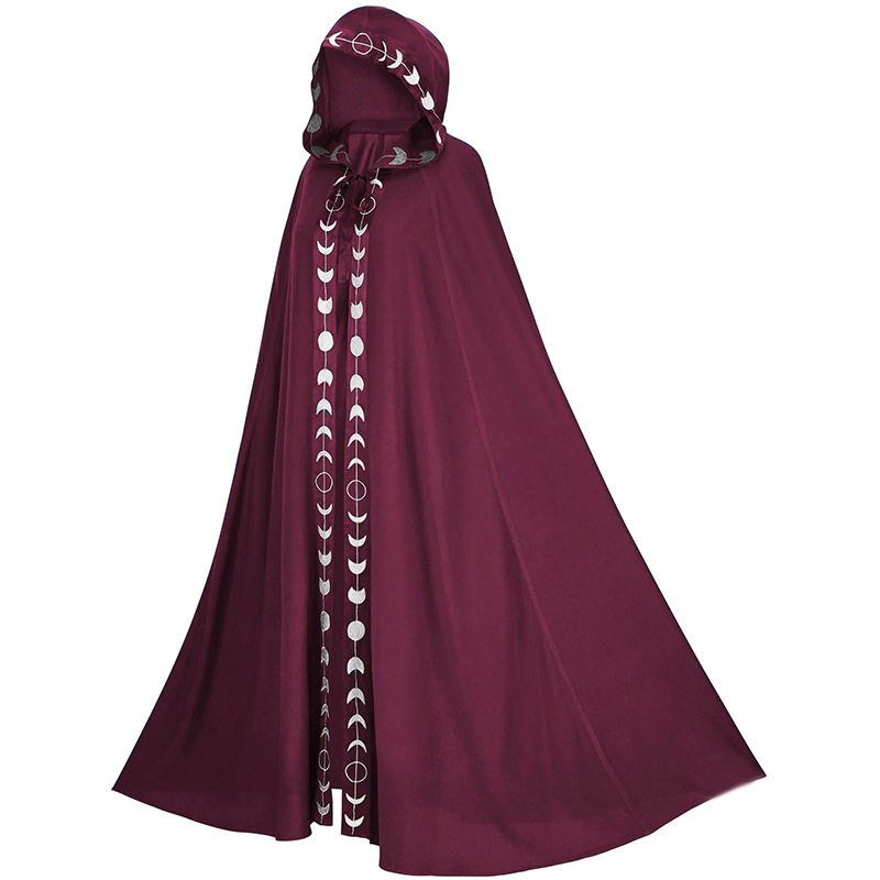 

Hooded Cloak Medieval Renaissance 5-Color Cape Halloween Cosplay Costume Film and Television Cosplay Costume Red Children 130-140