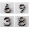 Yousheng 6cm Plated House Door Plaque Address Number Digit Figure Plate Sign Hotel Decor