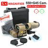 Eotech Holografisches Kollimator 558 Rotpunktvisier G43/G33/G45 3X 5X Vergrößerer Airsoft Jagdausrüstung mit 20mm Schienenmontagen & QD-Hebel