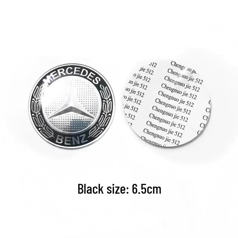 56/65mm Black Wheat Ear Wheel Hub Cap Emblem for Mercedes