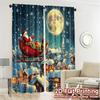 2 Stück, Vorhänge Weihnachtsrentier Geschenk (2) Chic Chic Vorhang Vielseitige Stoffvorhänge Art Deco Festlich Perfekt für Schlafzimmer,