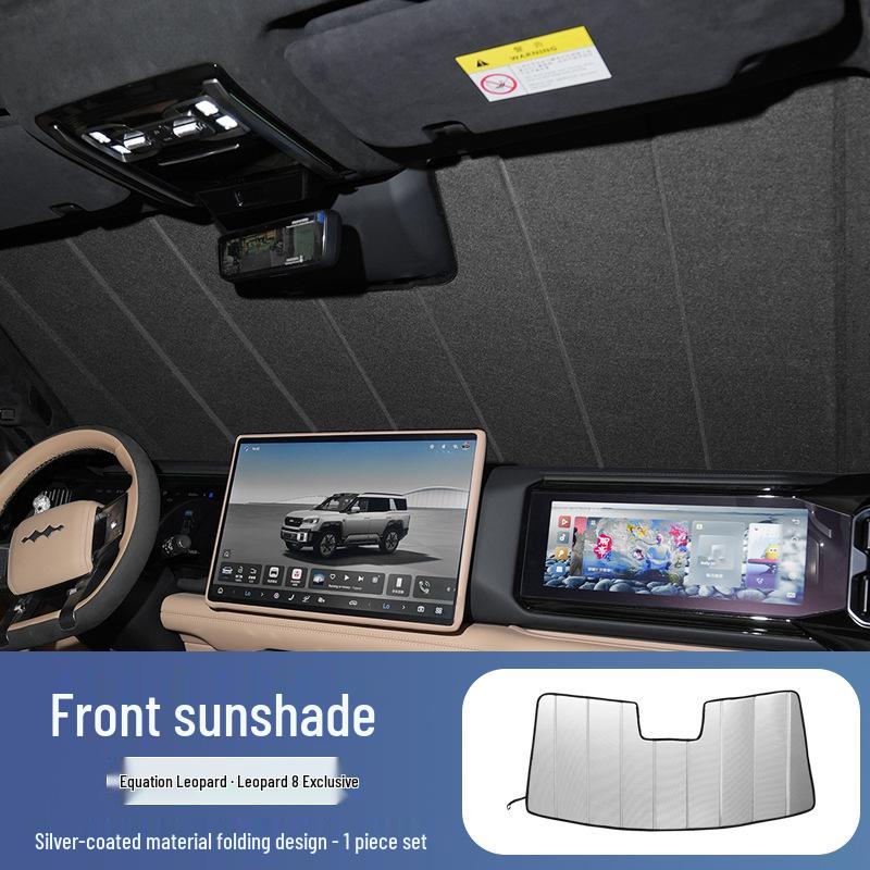 Formula Leopard 8 Car Sunshades - Outdoor Sun Protection, Heat Insulation, Privacy Enhancer, Interior Upgrade.