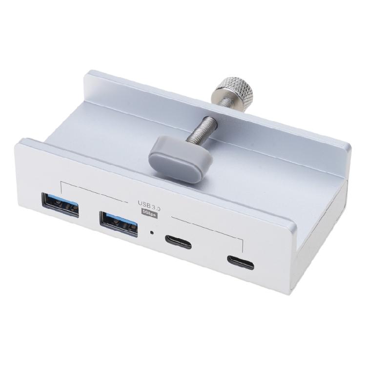 4-Port USB 3.0 Hub Type C USB Splitter Adapter Clip type Multi Port Splitter with 5Gbps Fast Speed Data Transmission